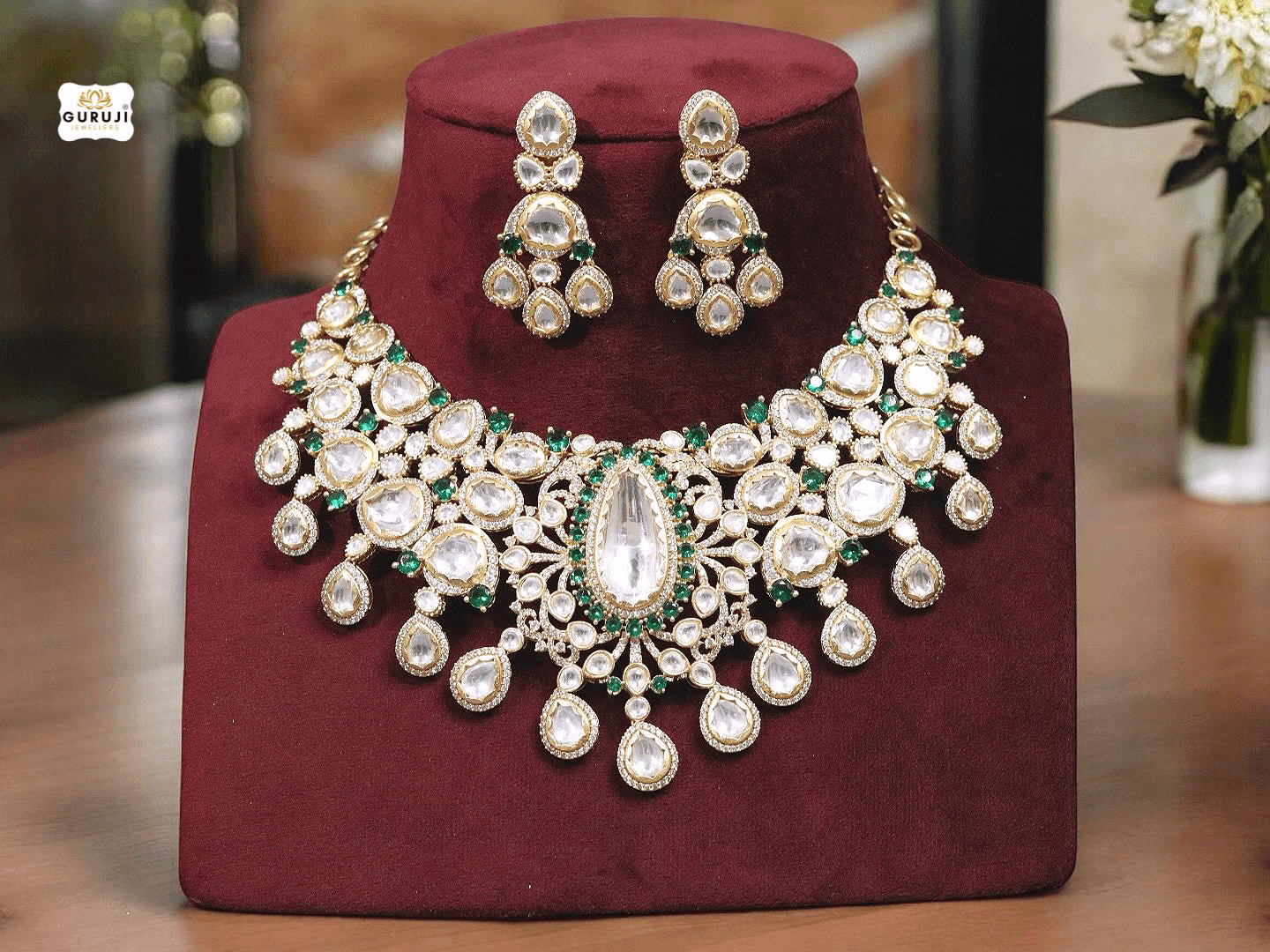 Exquisite Semi-Bridal Necklace Set