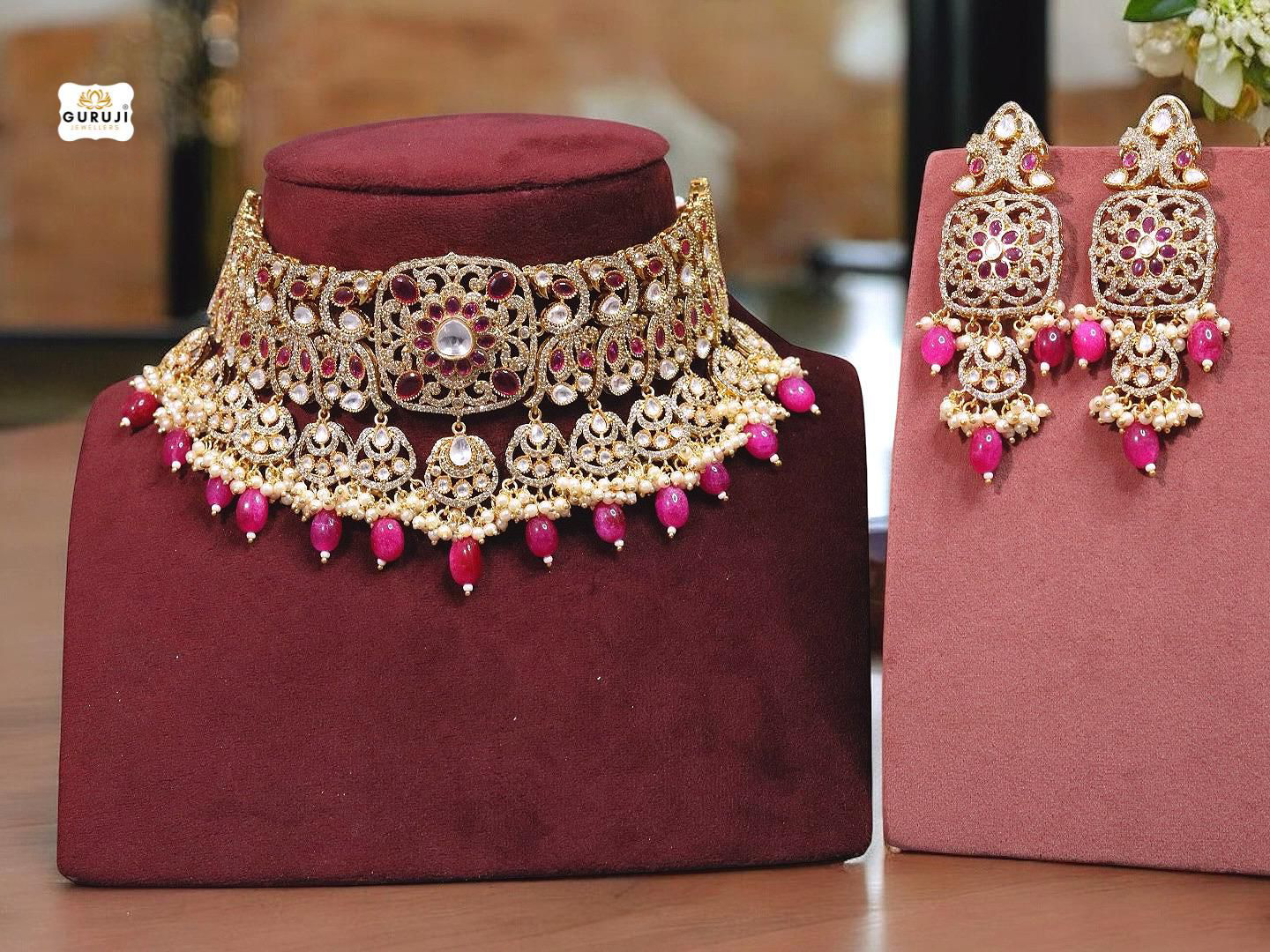 Radiant Bridal Choker Necklace Set