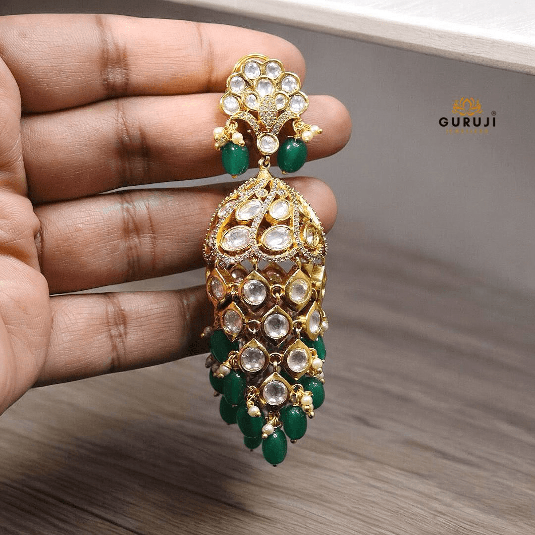 Exquisite Kundan Jhumka