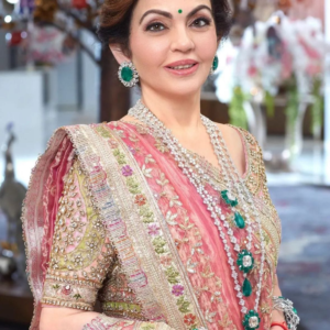 Nita Ambani Inspired Majestic Royal Layered Necklace Set