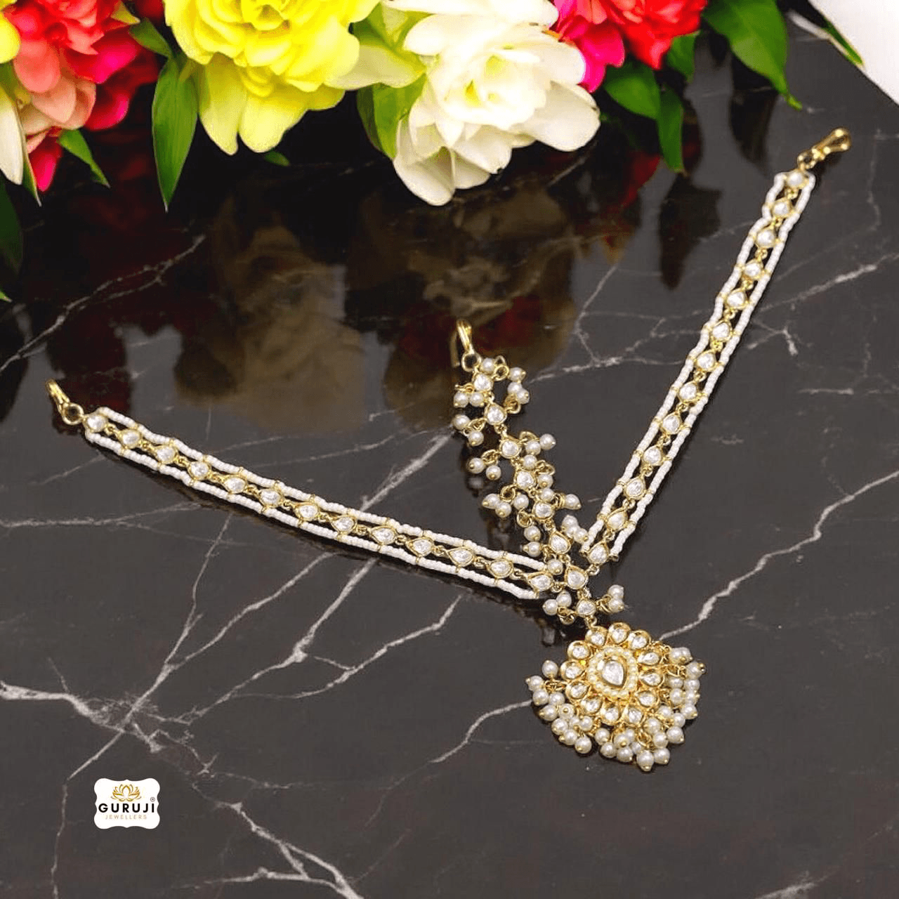 Regal Pearl and Stone Mathapatti
