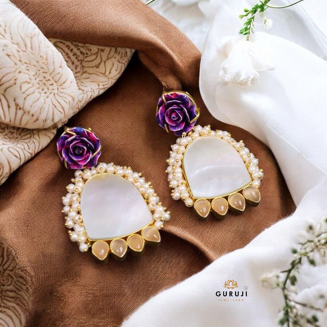 Timeless Elegance Natural Stone Earrings