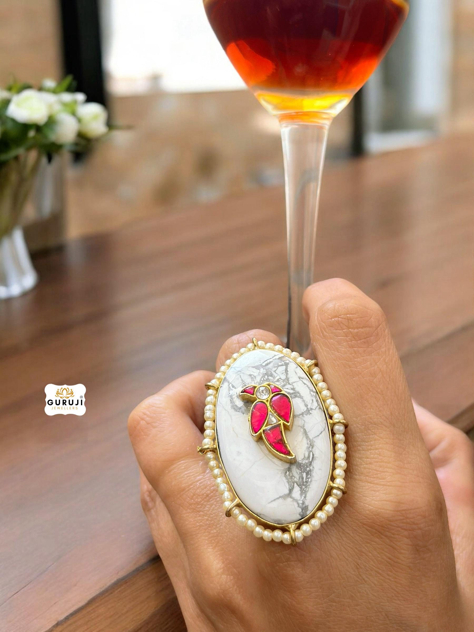 Exquisitely Crafted Statement Ring with Timeless Detailing