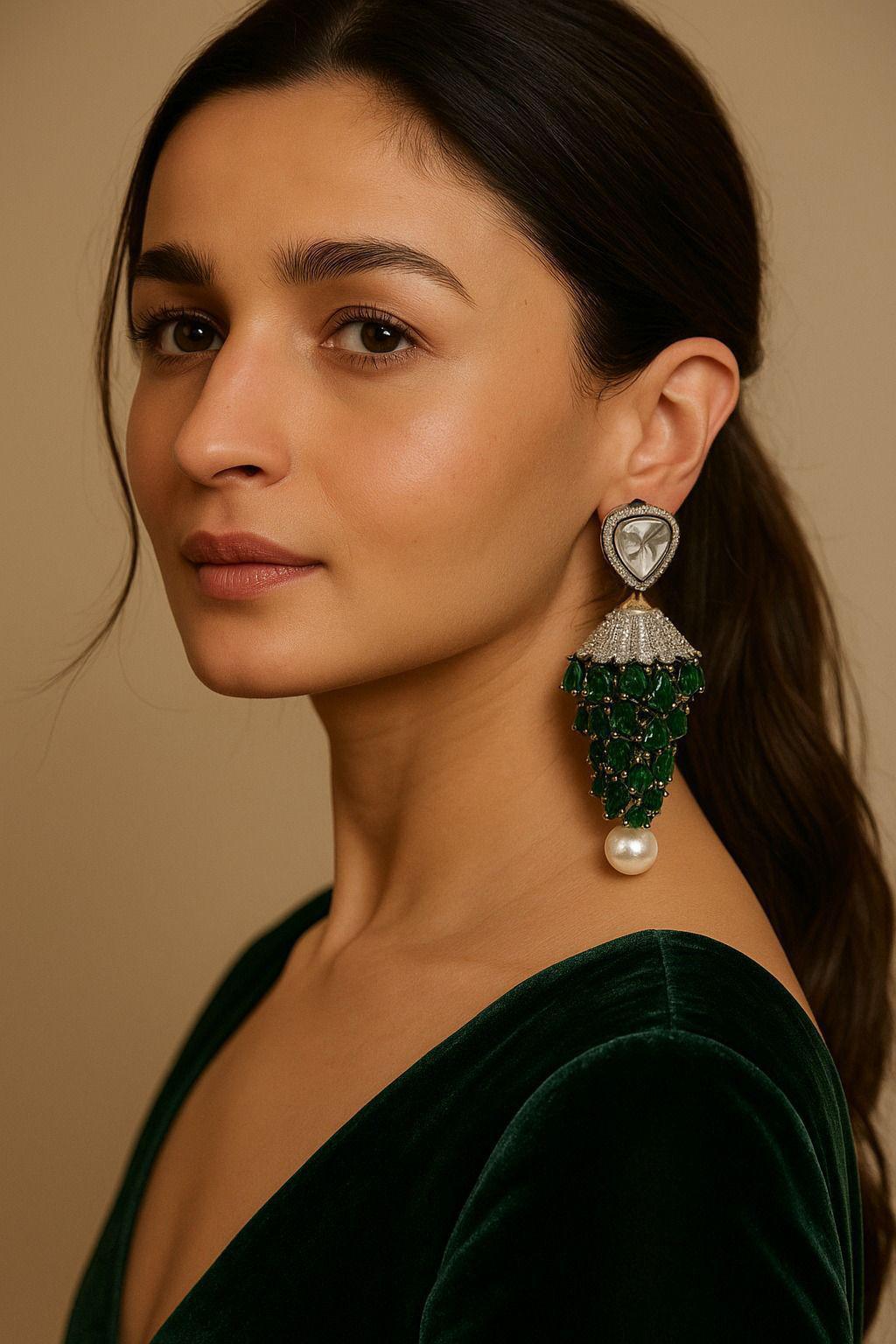 Radiant Whimsy – Alia Bhatt-Inspired Jhumka