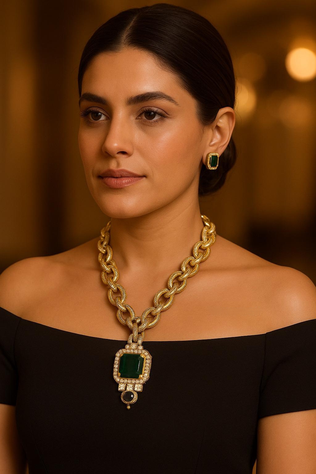 Maharani’s Embrace – A Sabyasachi-Inspired Necklace Set